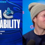 Brock Boeser & Adam Foote Practice Media Availabilities (Feb 27, 2026)