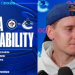 Kevin Lankinen, Marco Rossi & Adam Foote Pre-Game Media | Canucks vs. Jets (Feb 25, 2026)