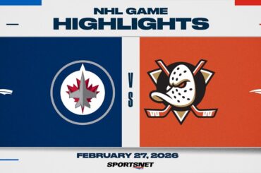NHL Highlights | Jets vs. Ducks - February 27, 2026