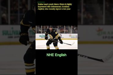 Bruins’ Marco Sturm Praises Jonathan Aspirot After Extension