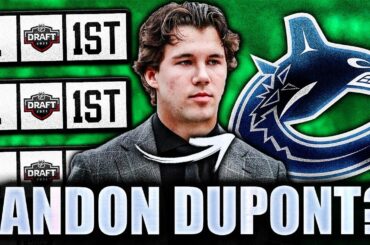 ANOTHER FRANCHISE PROSPECT IS A FAN OF THE VANCOUVER CANUCKS: 2027 1ST OVERALL PICK LANDON DUPONT
