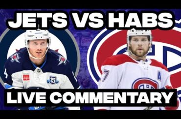 Montreal Canadiens Vs Winnipeg Jets LIVE COMMENTARY! | 2025-26 NHL Season