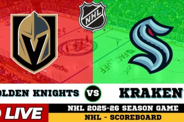 🔴LIVE : Seattle Kraken Vs Vegas Golden Knights | NHL 2026 | NHL Live SCOREBOARD