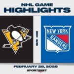NHL Highlights | Penguins vs. Rangers - February 28, 2026