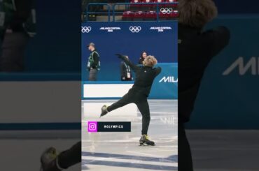 Ilia Malinin is always really impressive... even in practice 🤩⛸️ #figureskating #milanocortina2026