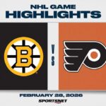 NHL Highlights | Bruins vs. Flyers - February 28, 2026