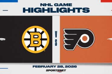 NHL Highlights | Bruins vs. Flyers - February 28, 2026