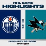 NHL Highlights | Oilers vs. Sharks - February 28, 2026