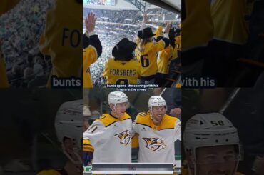 Michael Bunting opens the scoring on the Moms Trip!! #predsnhl