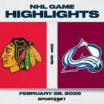 NHL Highlights | Blackhawks vs. Avalanche - February 28, 2026