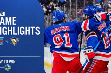 GAME HIGHLIGHTS | 2025-26: New York Rangers vs Pittsburgh Penguins (2/28/26)