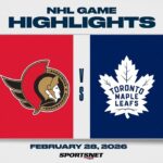 NHL Highlights | Senators vs. Maple Leafs - February 28, 2026