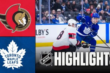 Senators vs. Maple Leafs | NHL Highlights | February 28, 2026
