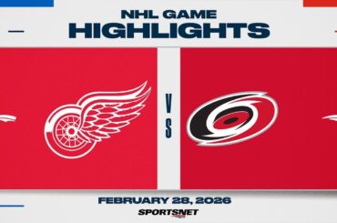 NHL Highlights | Red Wings vs. Hurricanes - February 28, 2026