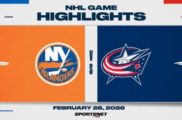 NHL Highlights | Islanders vs. Blue Jackets - February 28, 2026