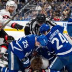 Senators' Greig Sparks Full Line Brawl In Heated Battle Of Ontario
