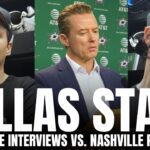 Glen Gulutzan, Jason Robertson & Dallas Stars Recap Comeback Win vs. Nashville, WC Standings Battle