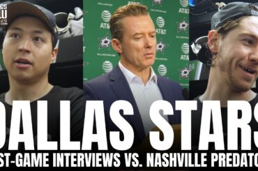 Glen Gulutzan, Jason Robertson & Dallas Stars Recap Comeback Win vs. Nashville, WC Standings Battle