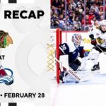 Blackhawks at Avalanche Game Highlights | 2.28.26