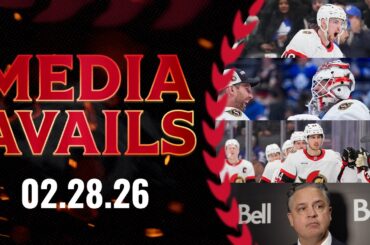 Drake Batherson, Dylan Cozens, Linus Ullmark, Travis Green Postgame Media vs TOR