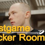 Jeremy Swayman, Mikey Eyssimont, Charlie McAvoy, and Morgan Geekie talk after 3-1 L @ PHI