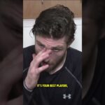 Leon Draisaitl following the Oilers loss. 😳🎥: X/EdmontonOilers