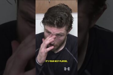 Leon Draisaitl following the Oilers loss. 😳🎥: X/EdmontonOilers