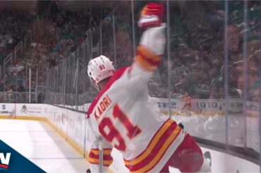Flames' Nazem Kadri Pots Pair Of Goals Against Sharks