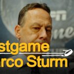 Marco Sturm talks after 3-1 L @ PHI