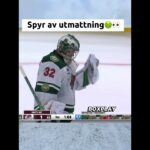 Filip Gustavsson spyr efter att ha stoppat 45 skott mot Colorado😳🤢  #ishockey #nhlhockeyislife