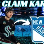 Breaking News: NYR Claim Tye Kartye on Waivers, Joseph Clears Waivers