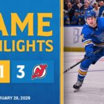 Game Highlights: Devils 3, Blues 1
