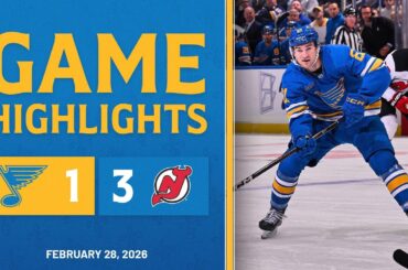 Game Highlights: Devils 3, Blues 1