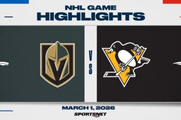 NHL Highlights | Golden Knights vs. Penguins - March 1, 2028