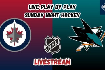 Winnipeg Jets at San Jose Sharks | Sunday Afternoon Hockey | LIVESTREAM