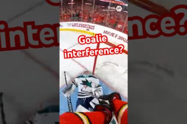 WAS THIS GOALIE INTERFERENCE? HE DIDN'T STAND A CHANCE… 🤯🥅