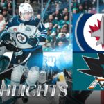 San Jose Sharks vs. Winnipeg Jets - Game Highlights