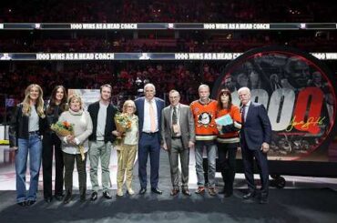 Joel Quenneville Honored for 1,000th NHL Win