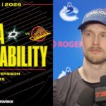 Elias Pettersson & Adam Foote Pre-Game Media | Canucks vs. Stars (Mar 2, 2026)