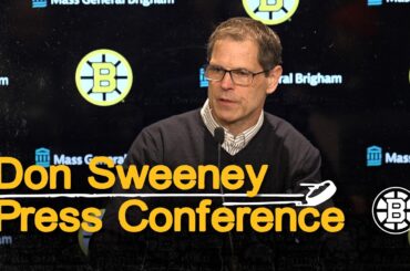 Don Sweeney addresses media ahead of NHL trade deadline