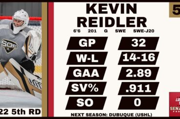 Ottawa Senators 2023 Organizational Value Rankings: Kevin Reidler