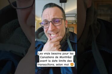 Les vrais besoins pour les Canadiens de Montréal avant la date limite des transactions, selon moi 🤩