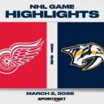NHL Highlights | Red Wings vs. Predators - March 2, 2026