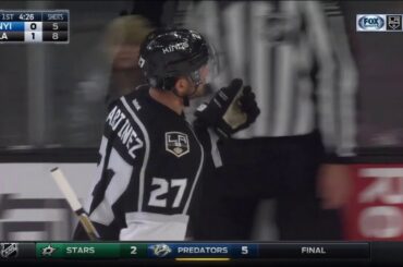 Alec Martinez Scores on Jaroslav Halak | Kings Lead Islanders 1-0