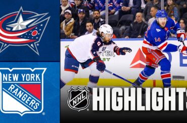 Blue Jackets vs. Rangers | NHL Highlights | March 02, 2026