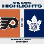 NHL Highlights | Flyers vs. Maple Leafs - March 2, 2026