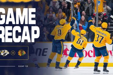 PREDS WIN: Game Highlights vs Chicago Blackhawks: Feb. 26