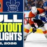 Philadelphia Flyers at Toronto Maple Leafs | FULL Shootout Highlights - March 2, 2026