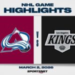 NHL Highlights | Avalanche vs. Kings - March 2, 2026