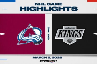NHL Highlights | Avalanche vs. Kings - March 2, 2026